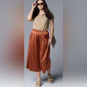 Simply Vera Vera Wang Terracotta Wide-Leg Pants